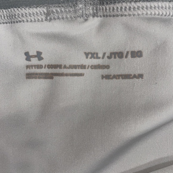 Under Armour Boys HeatGear Fitted 3/4 Leggings, Youth XL - Picture 2 of 3